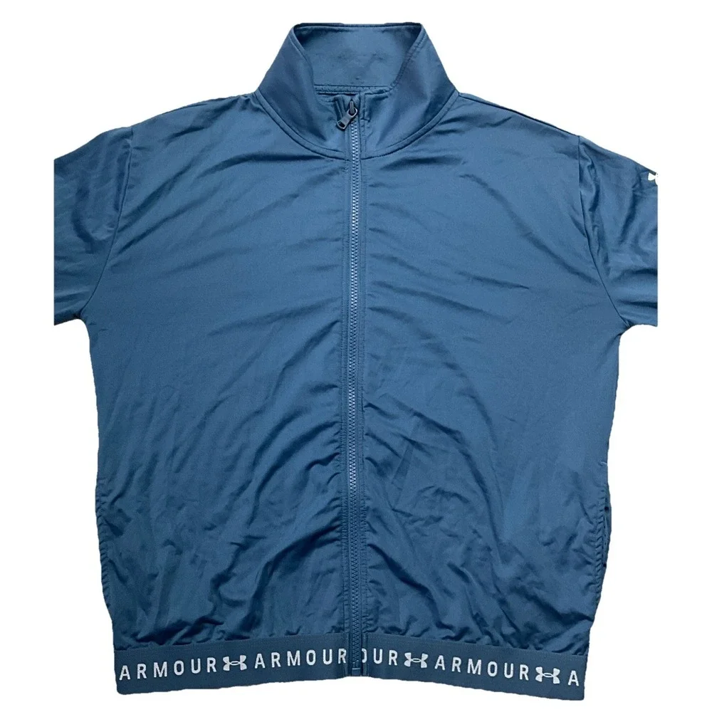 Under Armour Full‎ Zip Long Sleeve Jacket Womens S Blue